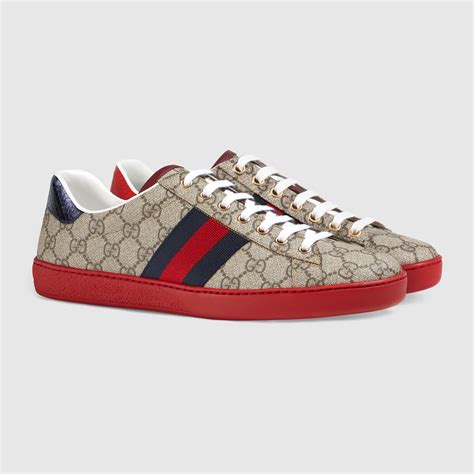 gucci ace gg supreme shoes sneakers|Gucci ace gg suede sneakers.